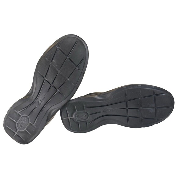 Clarks Men’s Black Leather Slip On Loafers 8.5M Comfort Shoes 26171747075 - Picture 5 of 6